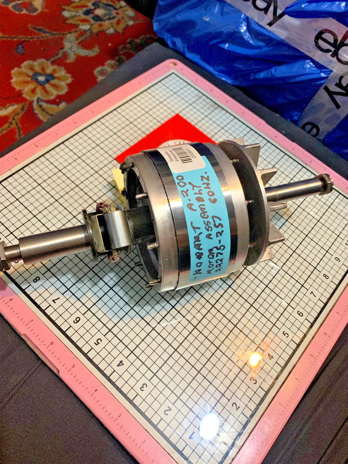 Rotor 115V 1 Phase 60Hz, 22275-259 , OEM Hobart A200T 1st ed. 20 QT Mixer, XINT