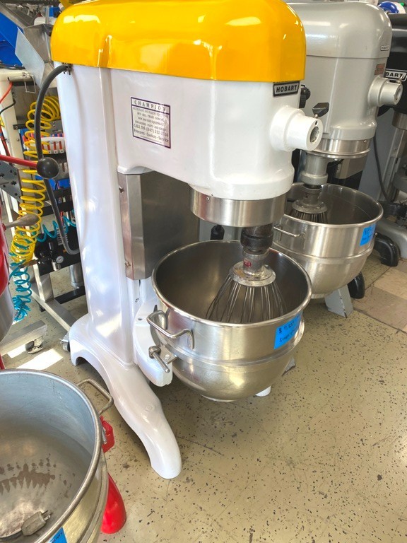 Mixers/ Hobart H-600 60 Qt Mixer w/ Attachments/ 1.1/2 HP Motor/ Yellow-White #2
