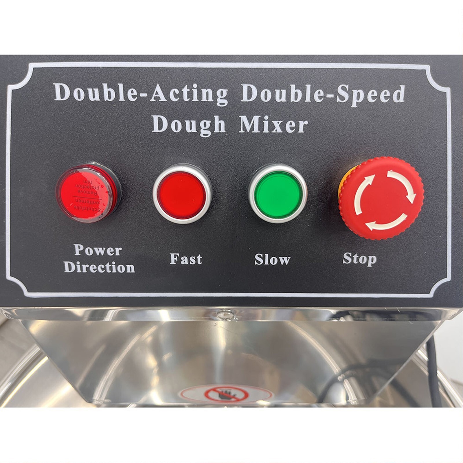 110V 50L Double Speed Dough Mixer Commercial Spiral Mixer Dough Kneading Machine