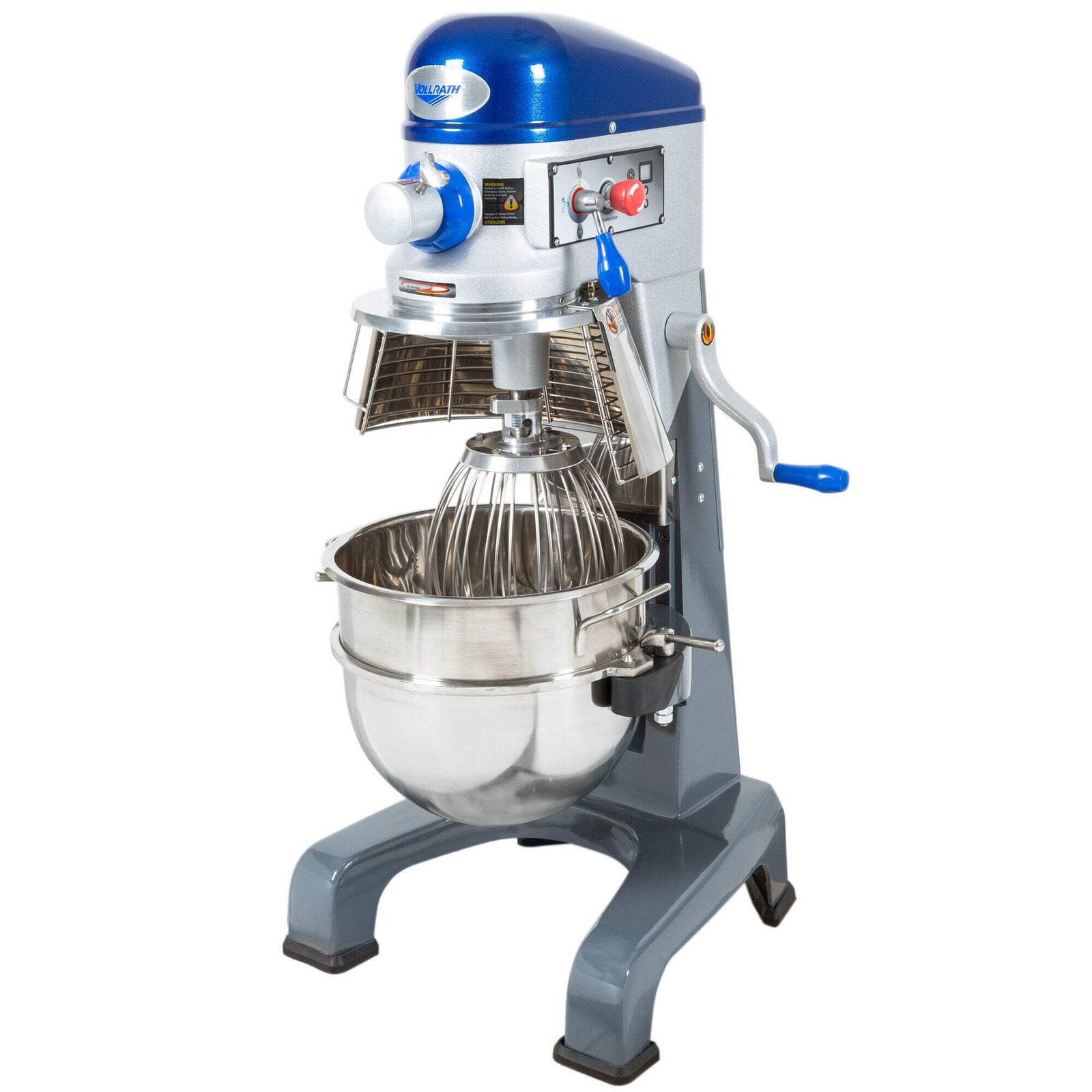 Vollrath 40758 30 Qt. Planetary Floor Mixer with Guard & Standard Accessories –