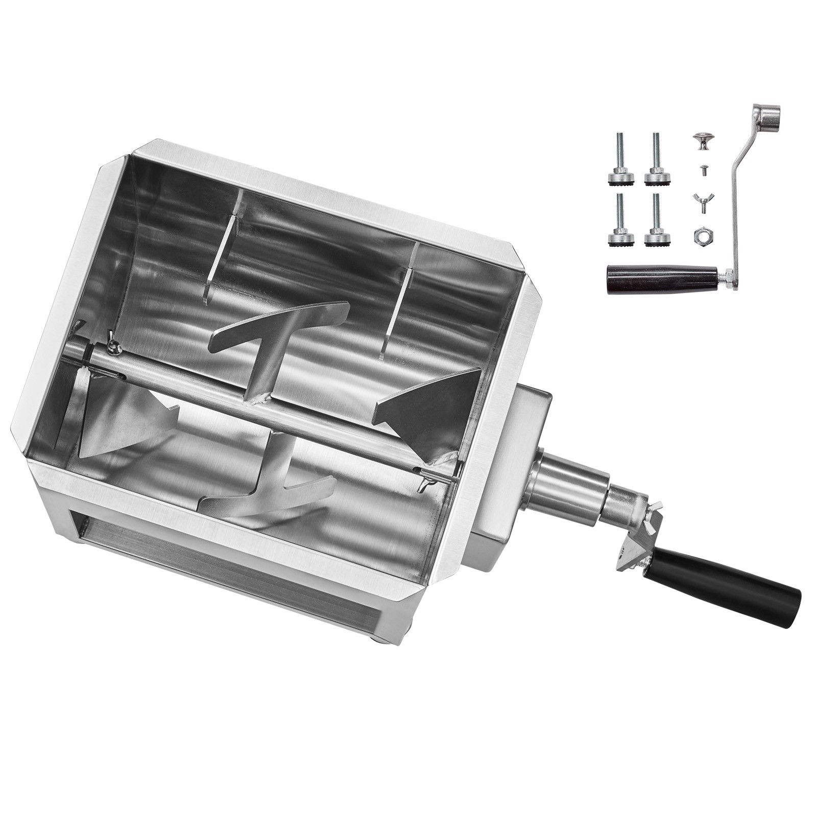 Commercial Manual Meat Mixer 15LB Meat Sausage Hand Mixing Machine Stainless