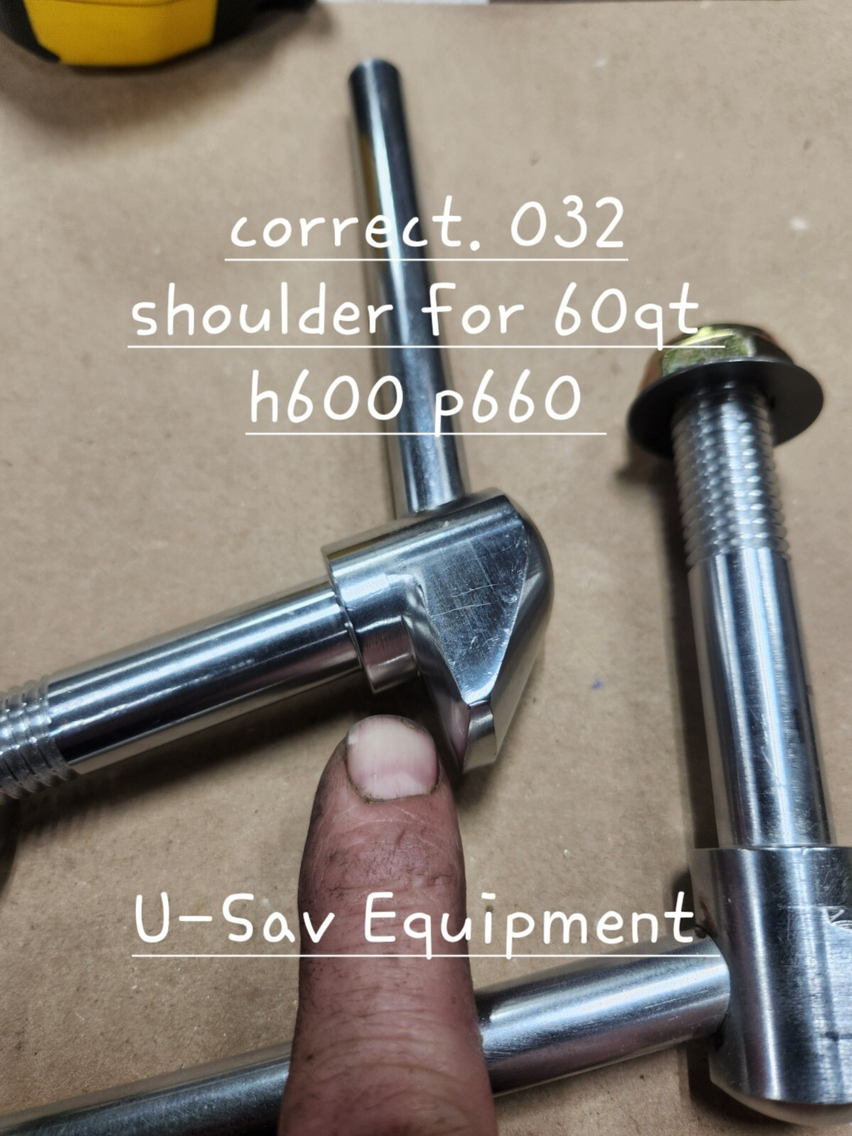 Hobart H600 P660 60 qrt mixer 065922-00019 set of 2 Bowl Clamp W Nut & Spring