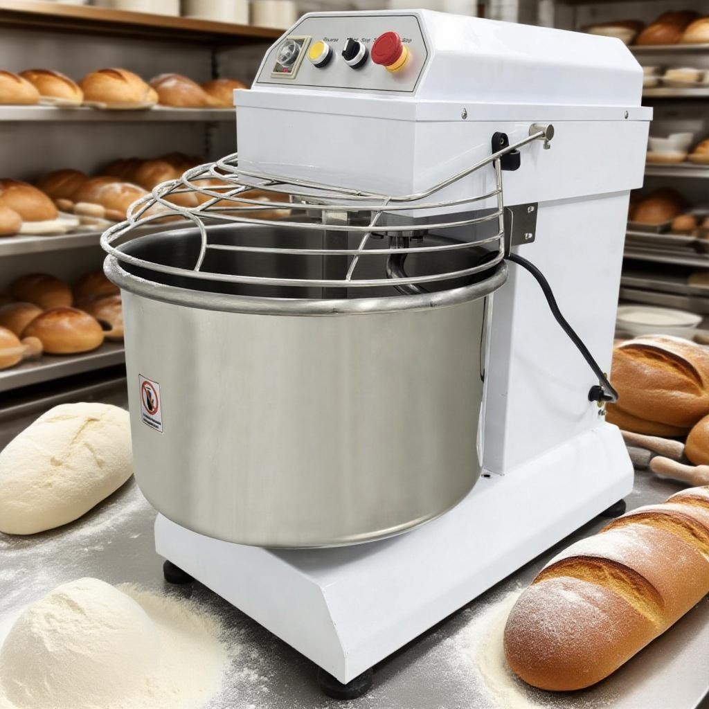 40L Commercial Dough Mixer 110V Double Action Double Speed Spiral Flour Mixer US