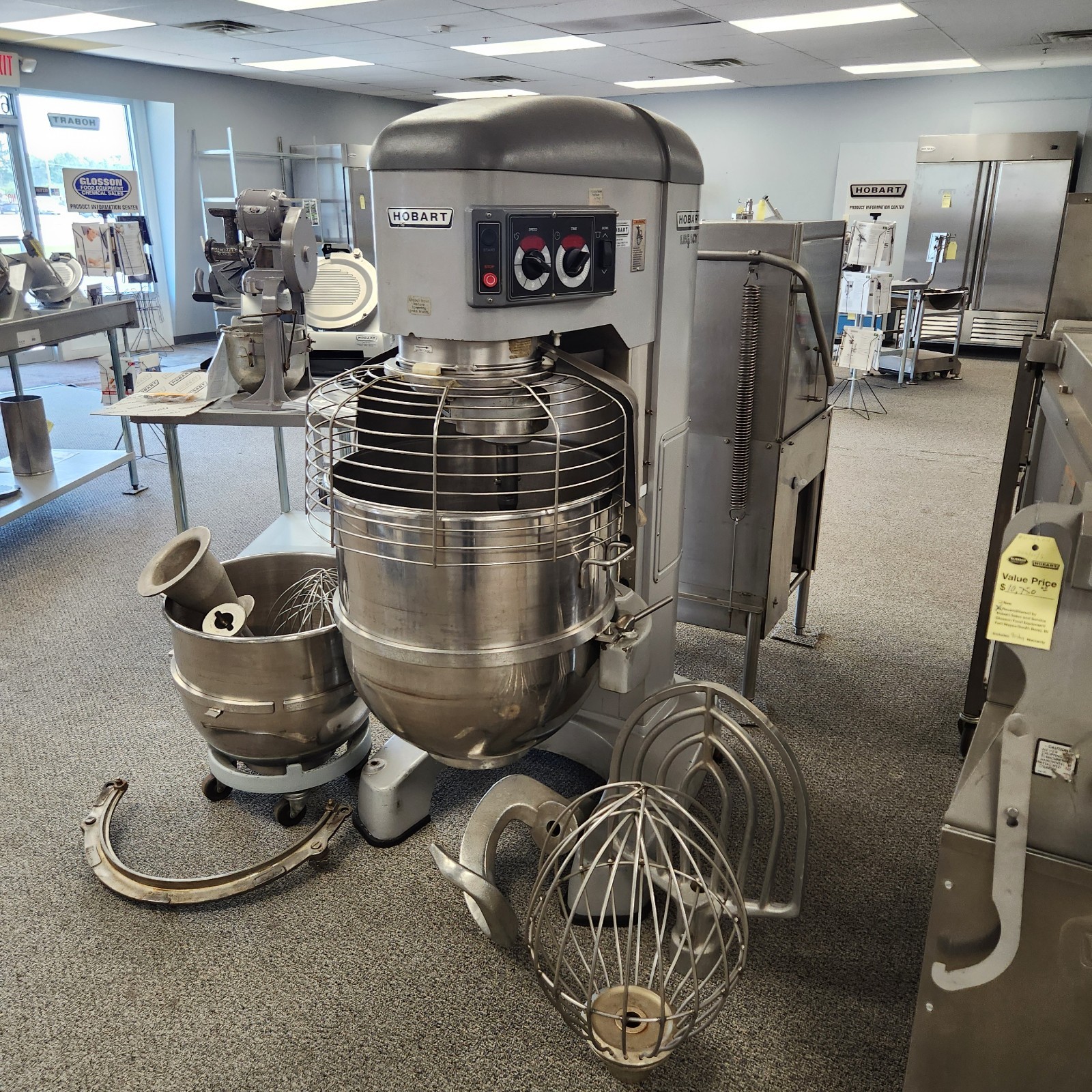 *Rebuilt By Hobart* Legacy HL1400N 140 Quart Bakery Restaurant Dough Mixer + Acc