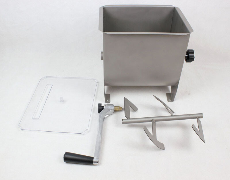 Manual Meat Mixer with Hopper 20lbs Sausage Mixer Machine Meat Mixer with Lid
