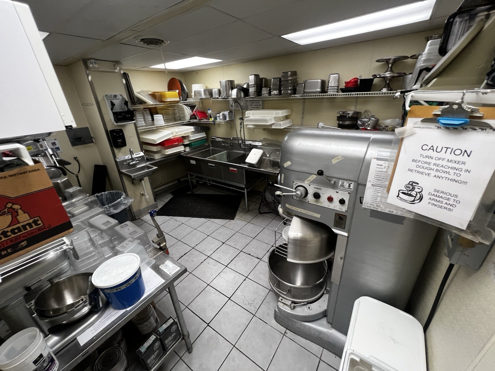 Restaurant Equipment, 2 Hobart heavy duty mixers , slicers, ice machine, steel
