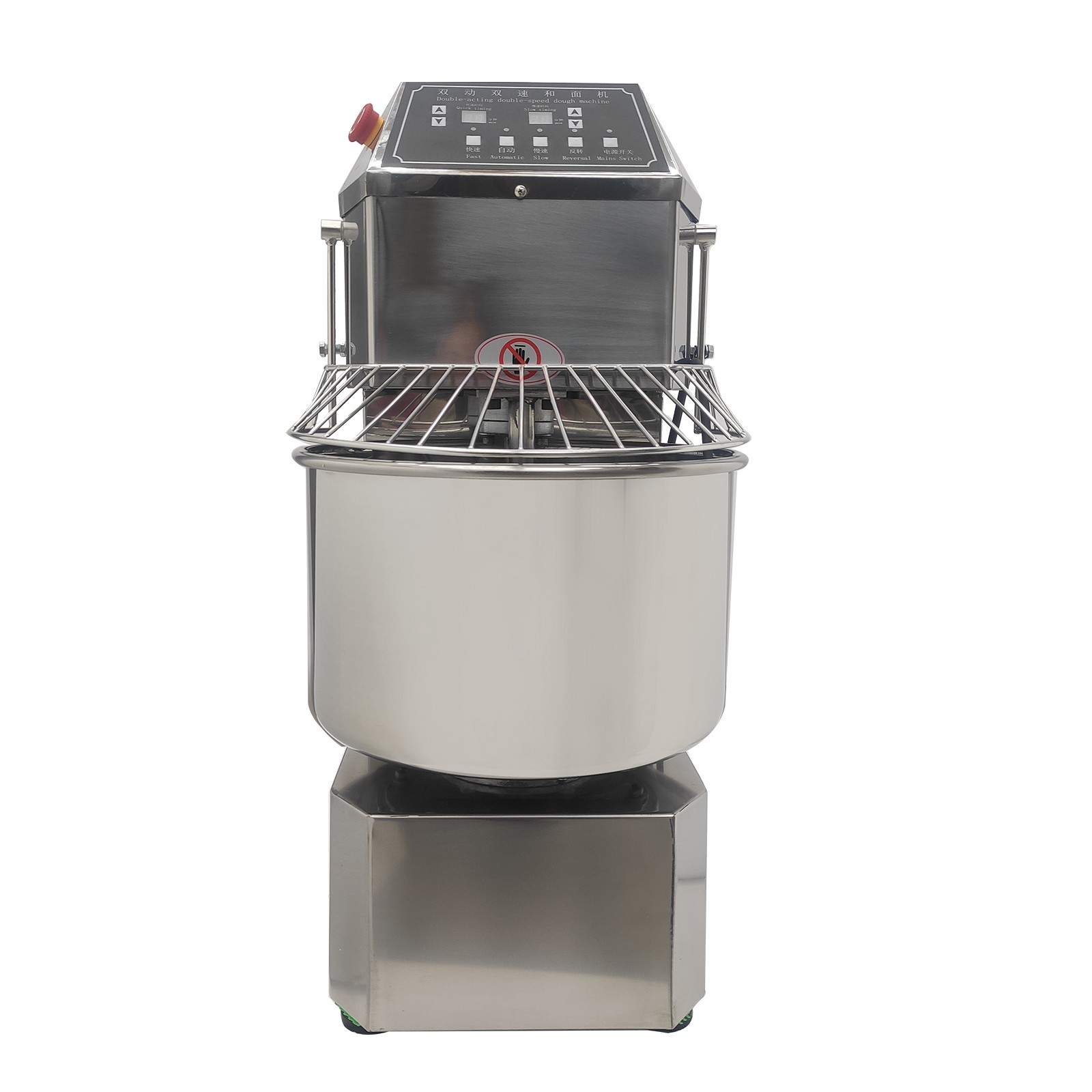 110V Double-speed Double-action Dough Spiral Mixing Machine 30L Flour Mixer