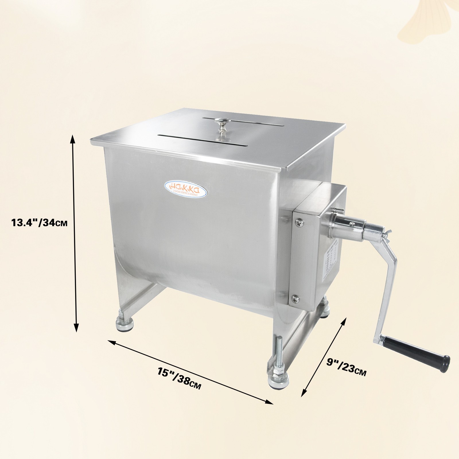 Hakka Refurbished Meat Mixer 45lbs 22.5L Capacity Tilt Tank Food Mixers