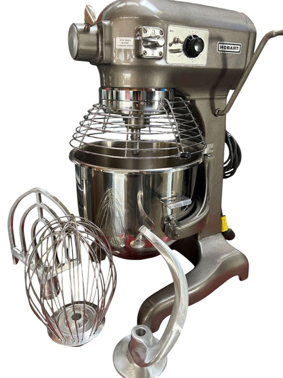 20 Quart Mixer Hobart A-200T NEW Bowl & 3 Attachments W/ Safety Cage Guard 120V