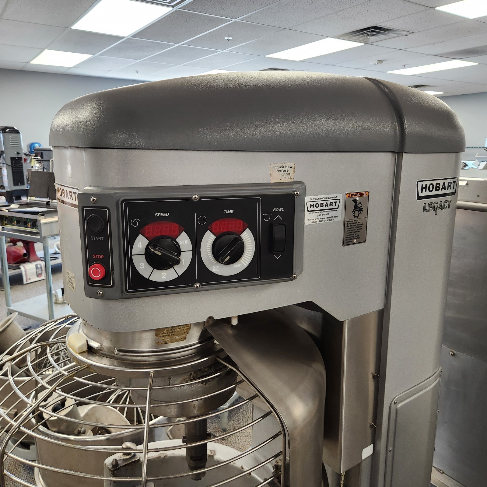 *Rebuilt By Hobart* Legacy HL1400N 140 Quart Bakery Restaurant Dough Mixer + Acc