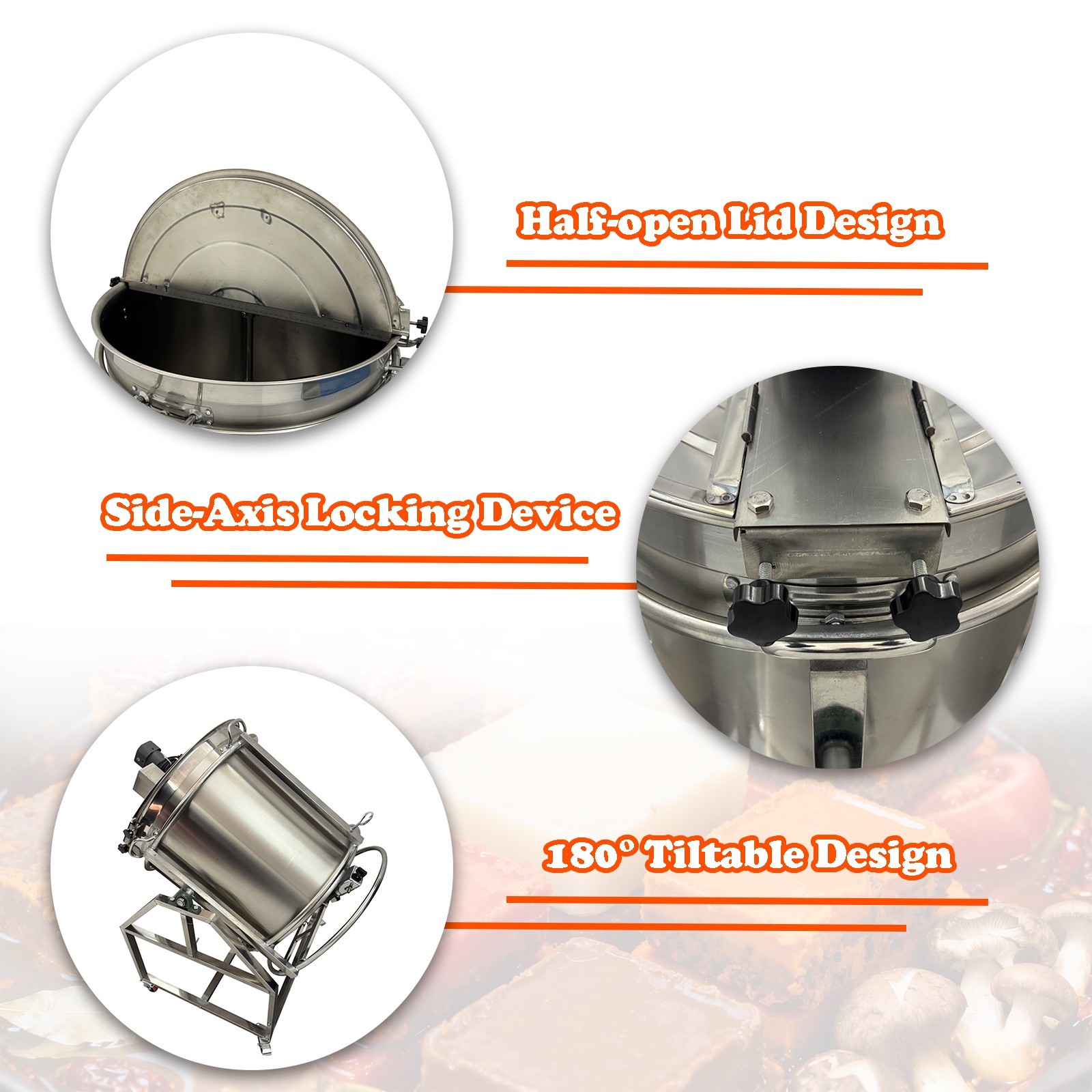 110V Electric Natural Gas Heating Stirrer Pot Hot Pot Base Stir-Frying Machine