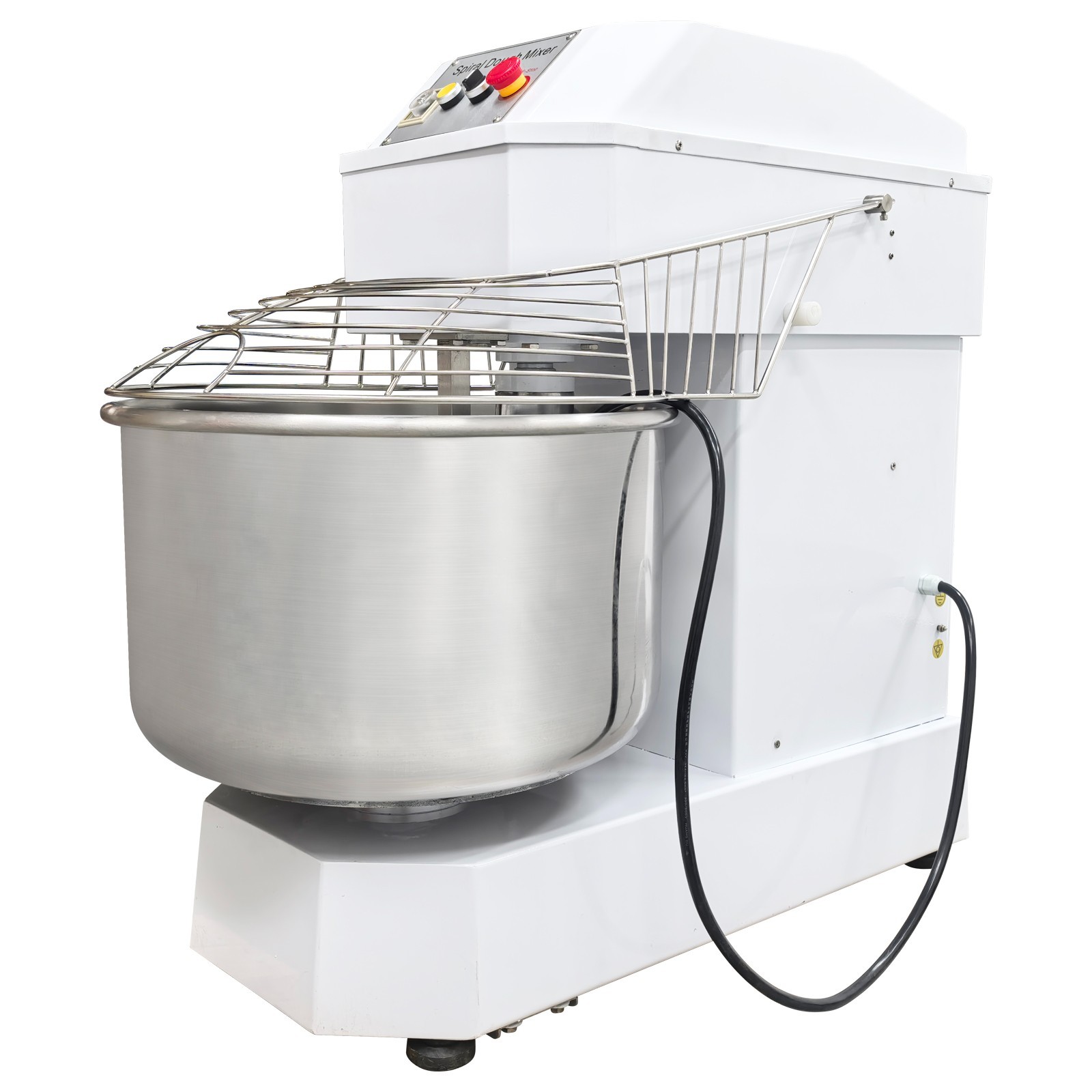 80L Commercial Dough Mixer, 220V 3 Phase Double Acting Double Speed Spiral Mixer