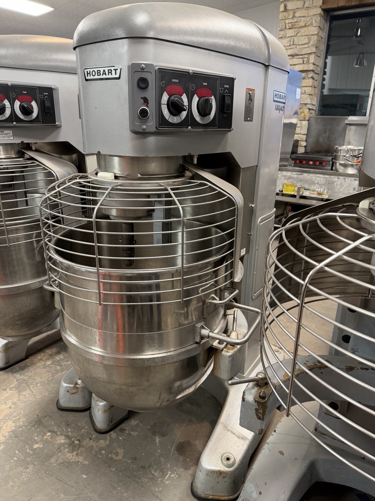 Hobart HL1400N 4 Speed Floor Model Commercial Mixer, Stainless Steel