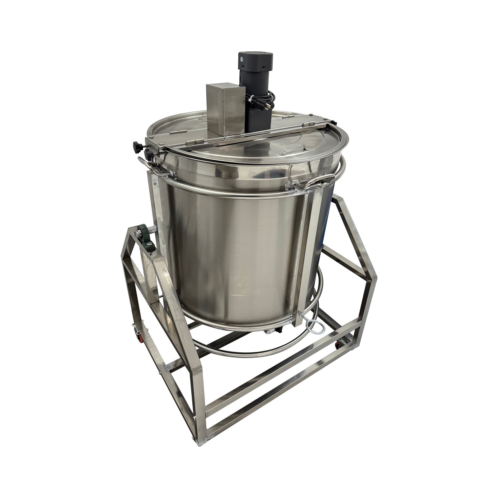 110V Automatic Electric LPG Heating Stirrer Pot 240L Stainless Steel Food Mixer