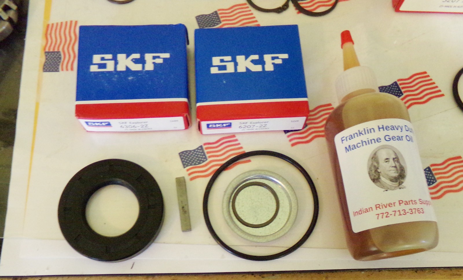 Hobart H600-L800 Agitator Shaft Repair Kit BB-006-36-BB-007-39 Oil Seal 000-024
