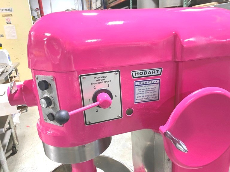 Mixers/ Hobart H-600 / 60 Qt Mixer / 1 HP Motor w/ Attachments/ 208V-3PH, Pink