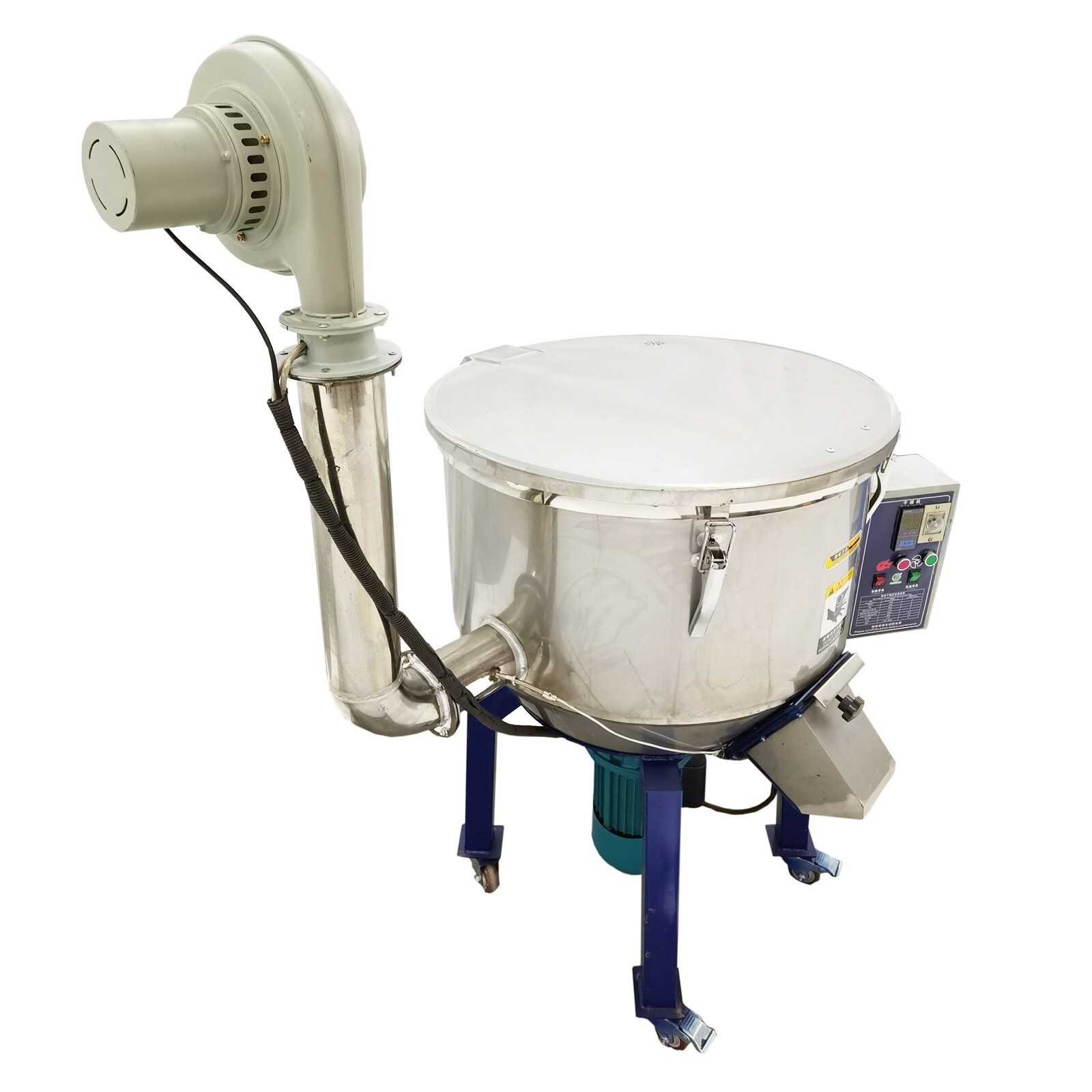 220V 4kw 220LB Industrial Blender Mixer with 5.2kw Drying Machine 0-212℉