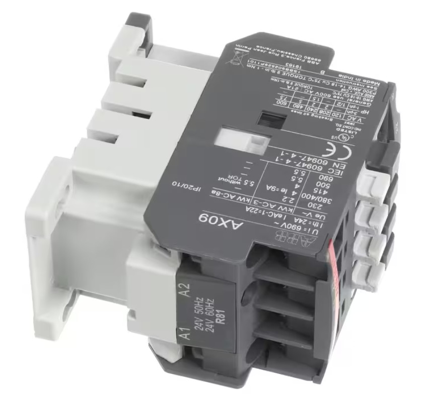 Globe AX09-30-01, Contactor, 24 Volt Coil, 50/60HZ, Mixer