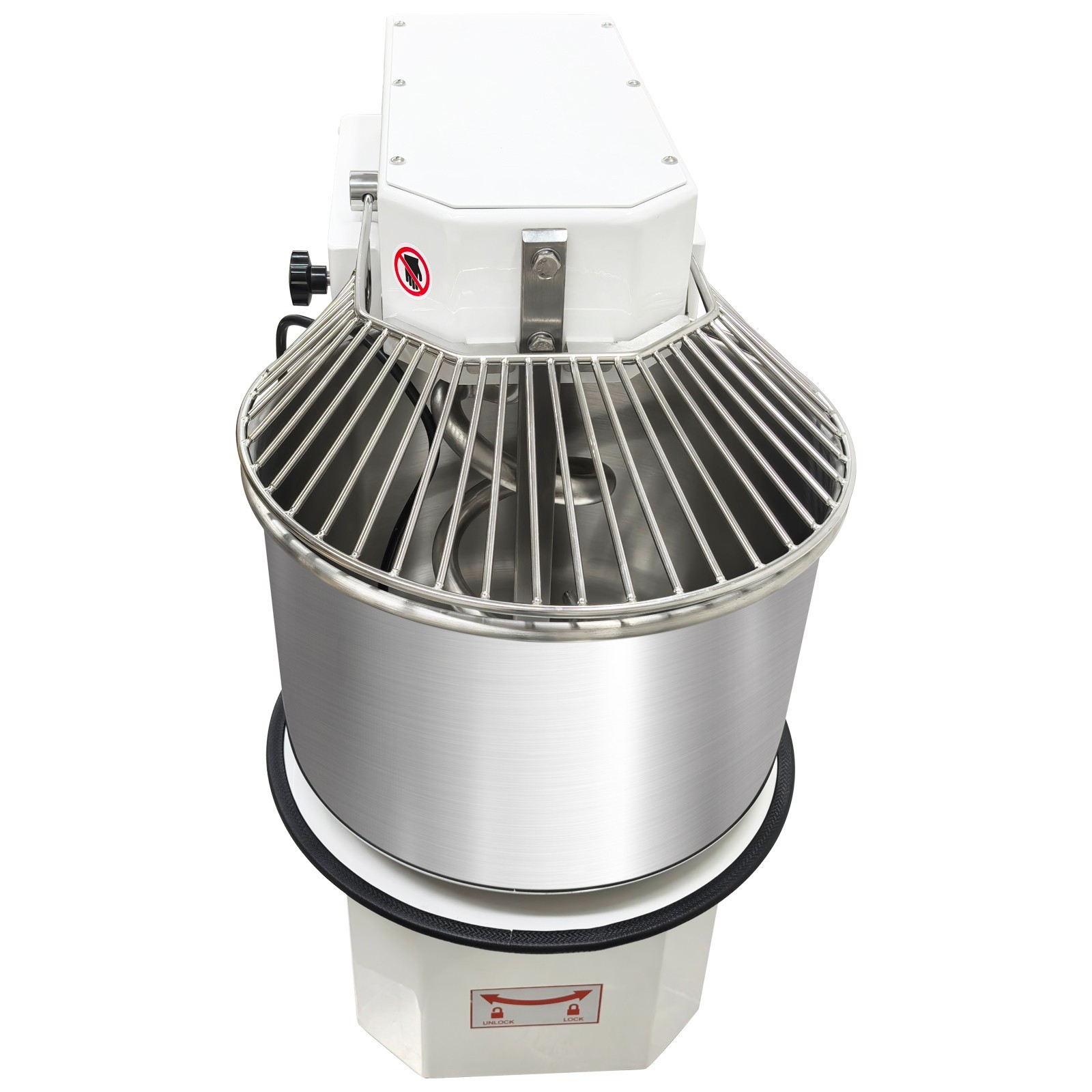 110V 20L Commercial Dough Mixer Spiral Stand Mixer, Dual Speed & Dual Action