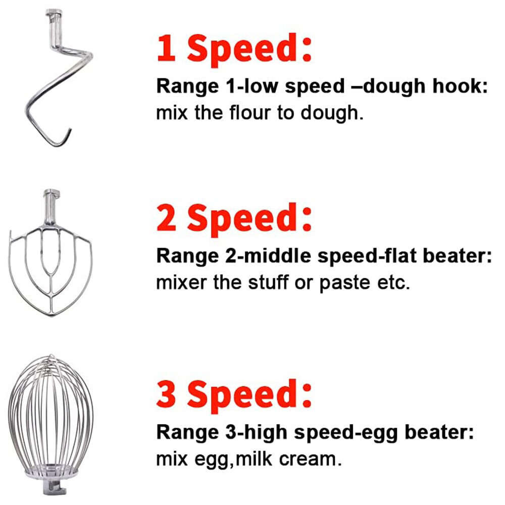Clivia Commercial Electric Dough Food Mixer 20Qt 30Qt Stand Mixer 3 Speed Bakery