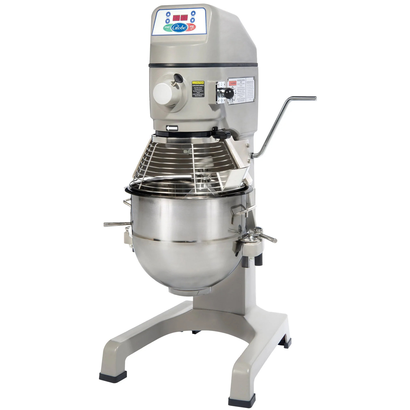 Globe 30 Qt. Planetary Floor Mixer with Guard & Standard Accessories, 1 hp