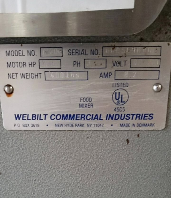 WelBilt VariMixer W40 40qt Planetary Mixer
