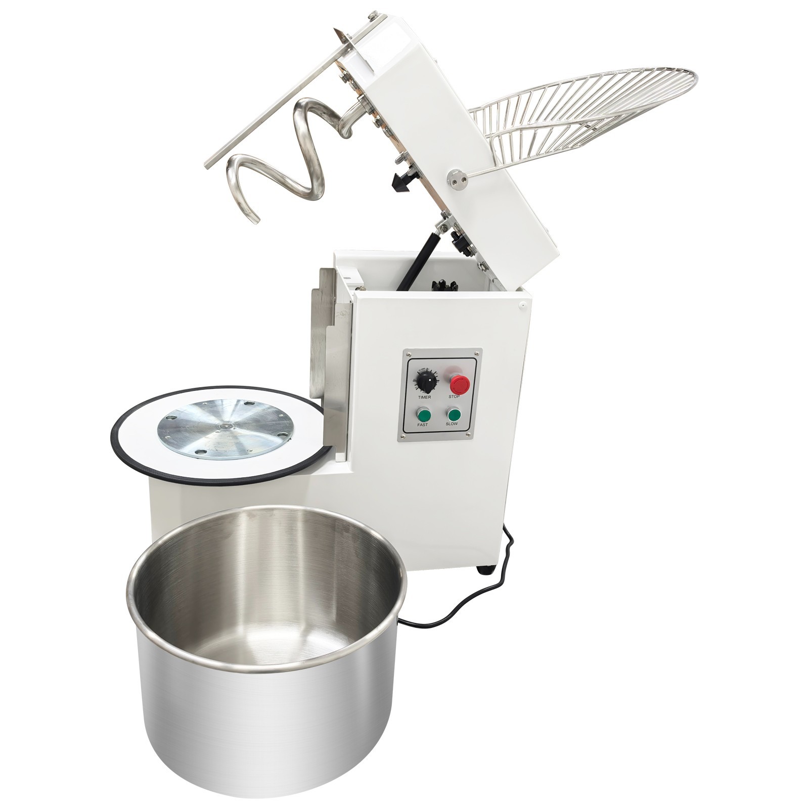 110V 20L Commercial Dough Mixer Spiral Stand Mixer, Dual Speed & Dual Action