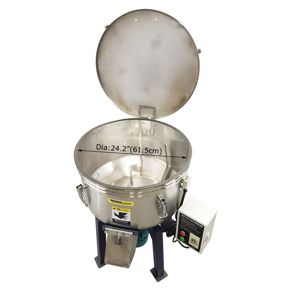 110V 110LB Industrial Blender Mixer Vertical Plastic Mixer Particles Dryer 1.5KW