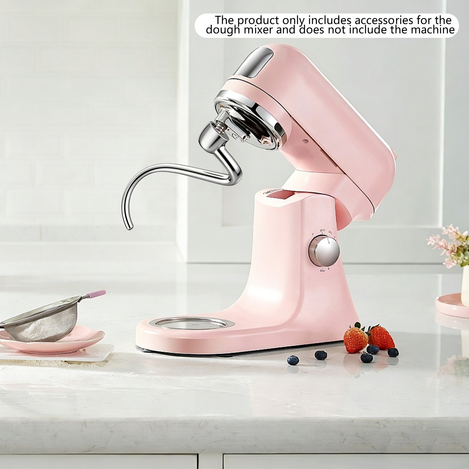 Stainless Steel Spiral Dough Hook Replacement, Dough Mixer Blender Accessories