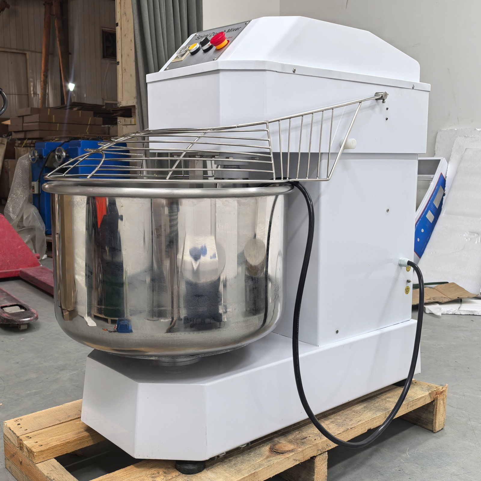 80L Commercial Double-acting Double-speed Dough Mixer Machine 220V Three-phase