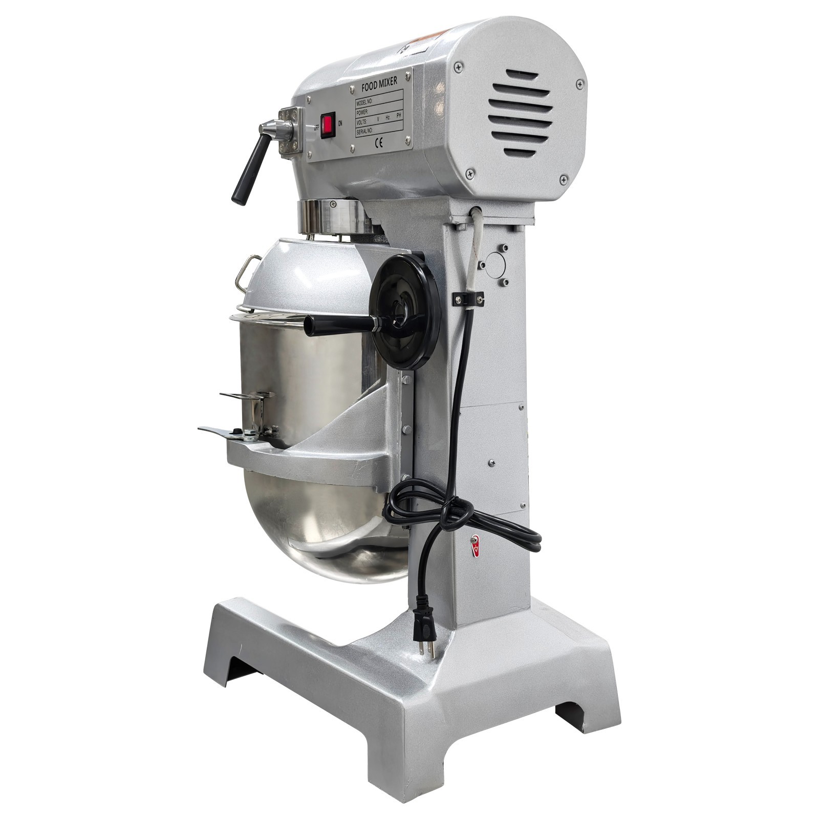 30L Electric Dough Mixer w/3 Speeds Adjustable 110V Dough Kneading Machine