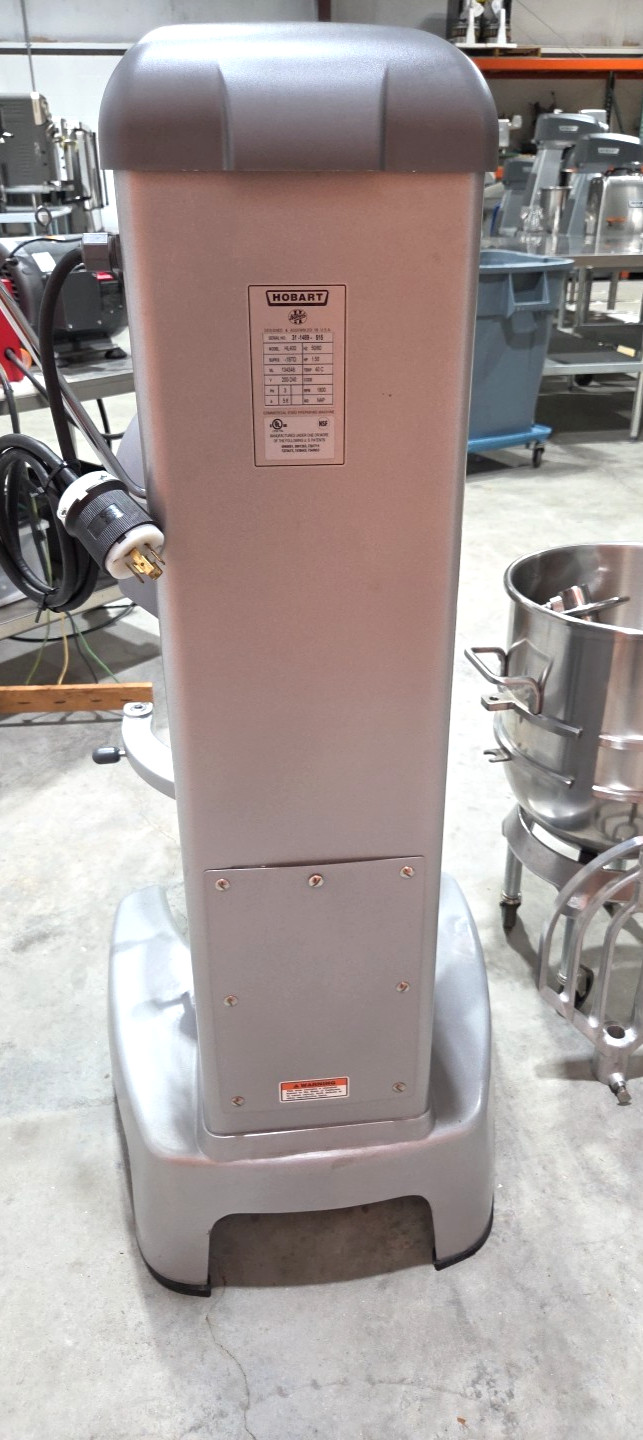 NEW HOBART 40QT Mixer HL400 W/ Hook, Whip, Paddle, Bowl – 3PH/1.5HP – Watch VID!