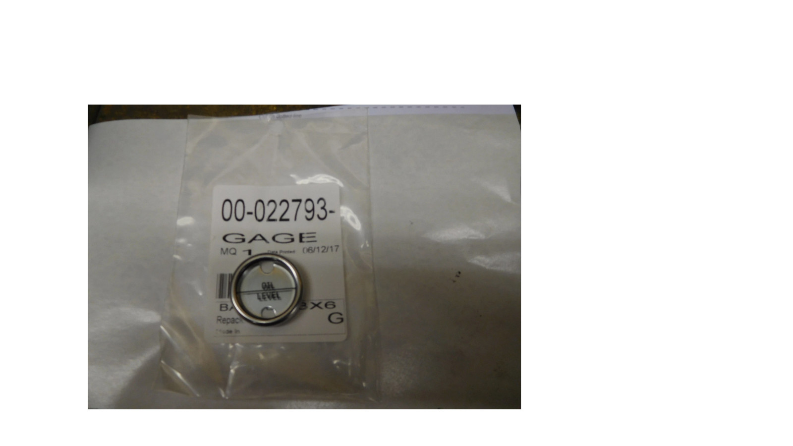 NEW Hobart Mixer Oil Level Gauge 60 80 140 Qt Sight Glass Gage 00- 022793
