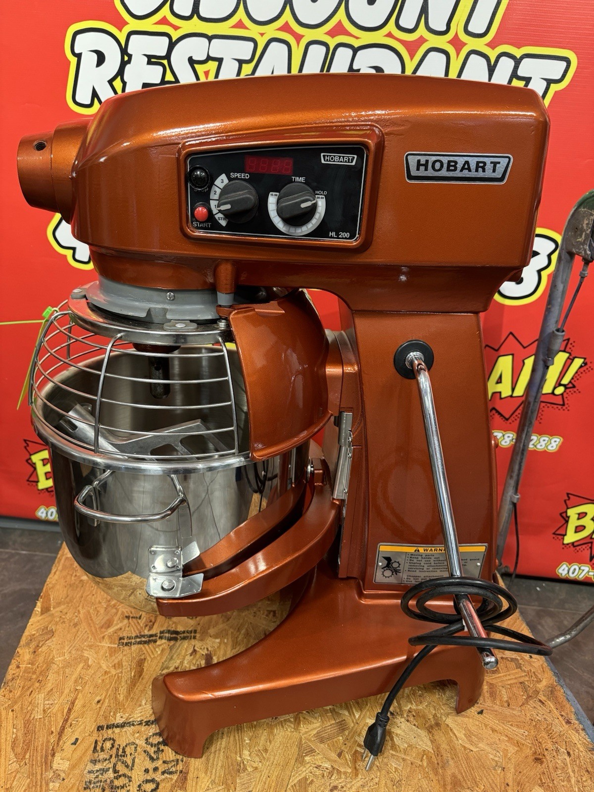 Hobart HL200 Legacy 20 Qt Dough Mixer With Bowl & Whip Attachment-120v Tested