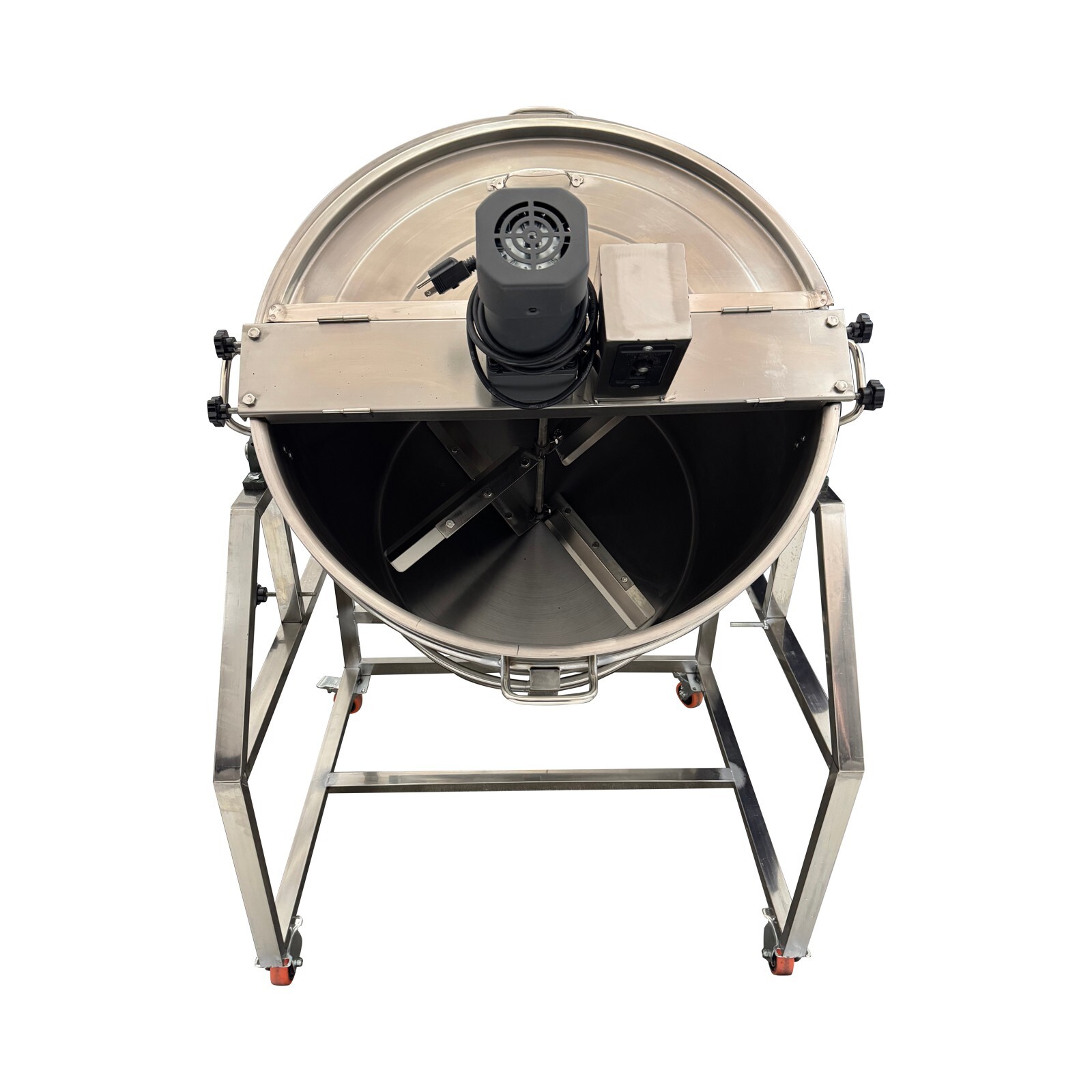110V Automatic Electric LPG Heating Stirrer Pot 240L Stainless Steel Food Mixer