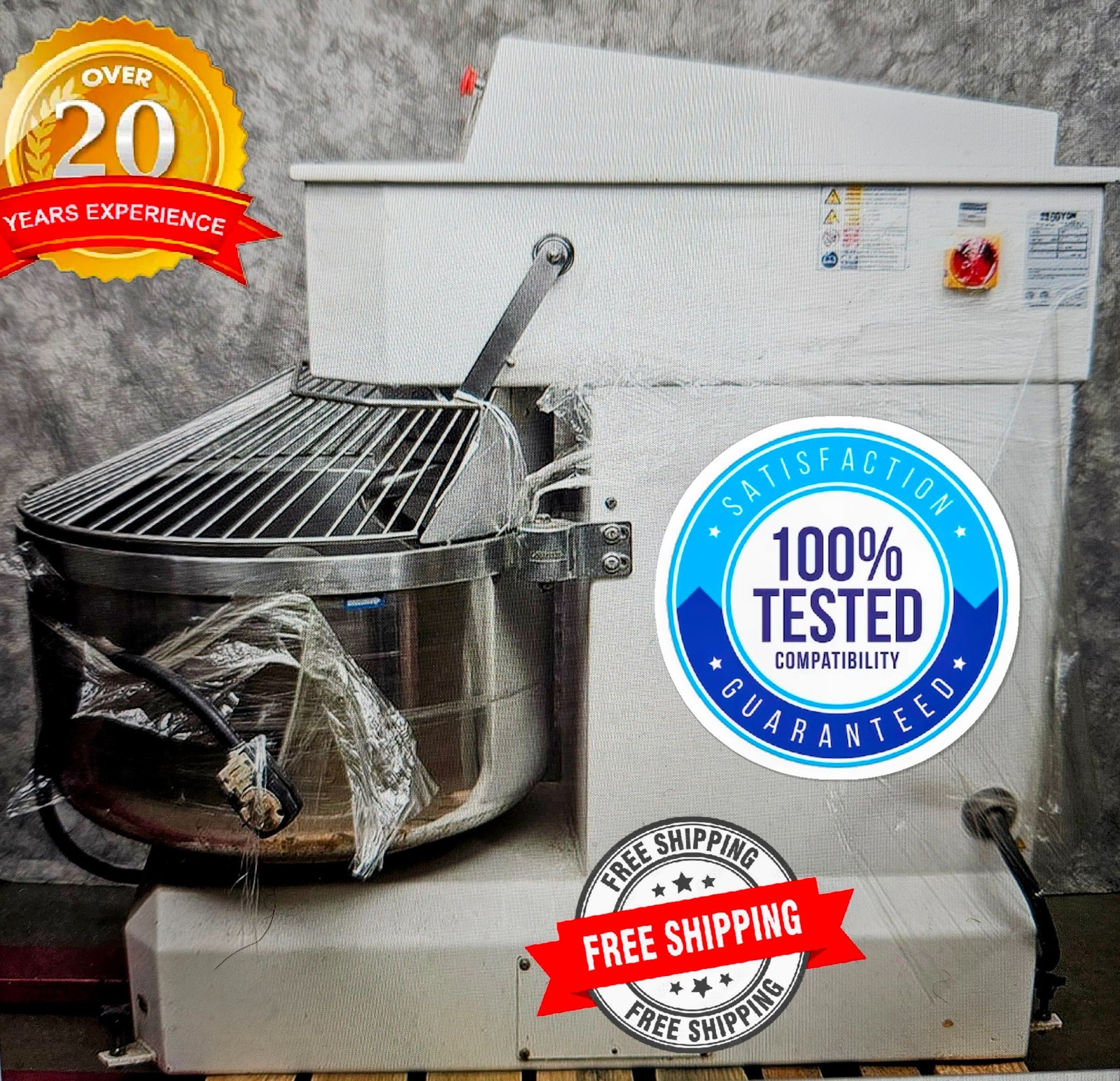 90DAYWARRANTY – “3 PHASE” – DOYON AEF080 ELECTRIC MIXER 200 Qt 208/240V FREESHIP