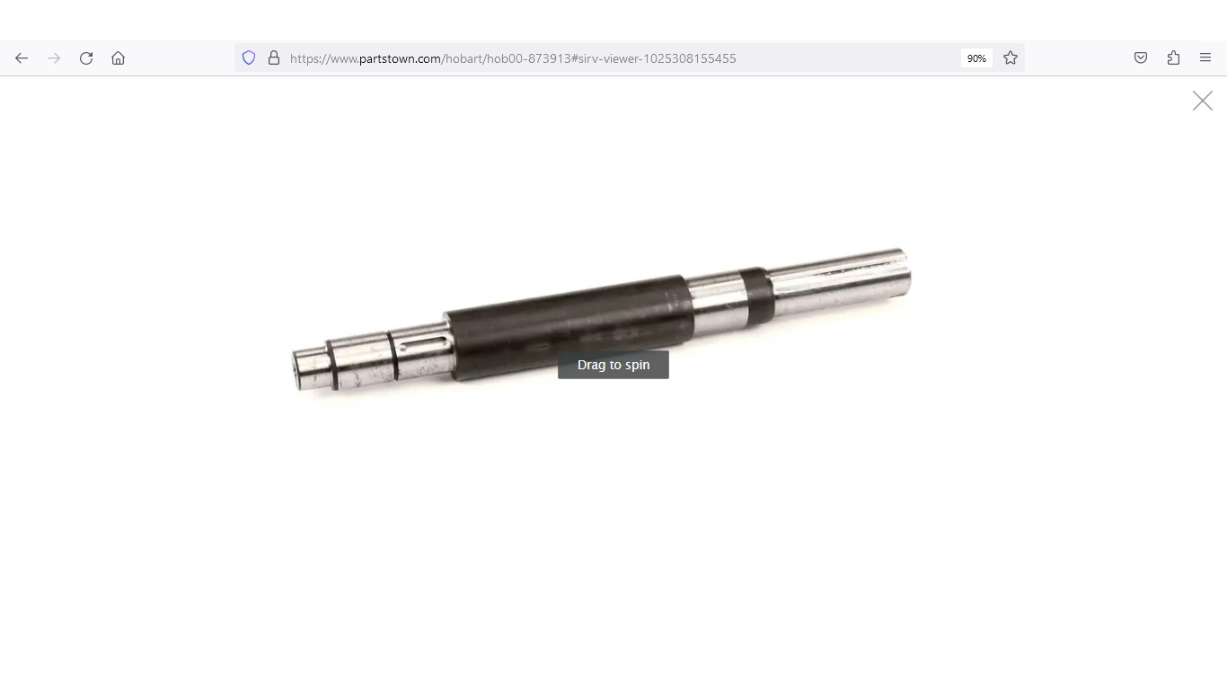 Hobart 00-873913 Input Shaft, HL600 Series Mixer