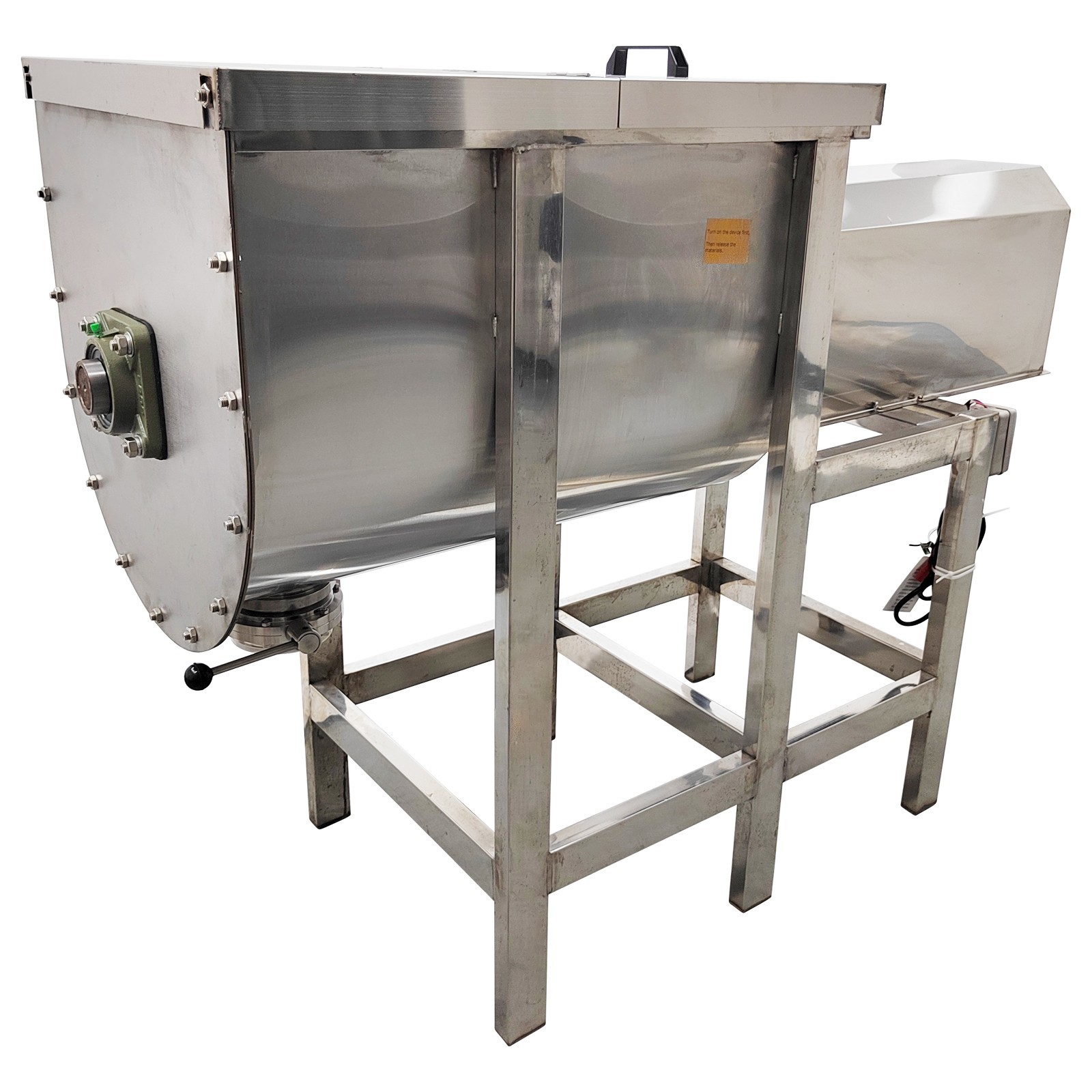 INTBUYING® 220V 220LB Capacity Dry and Wet Horizontal Mixer Blender for Industry