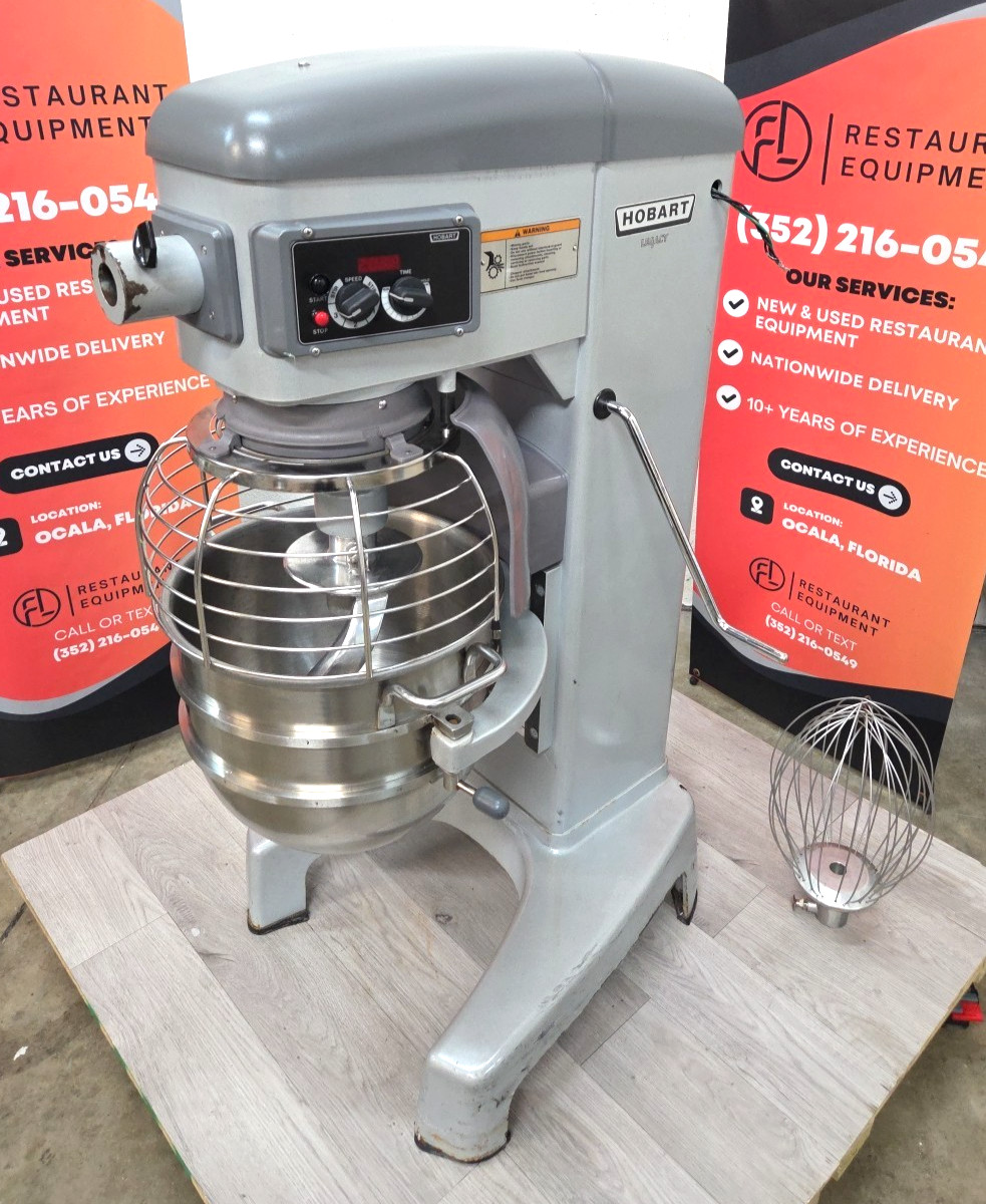 HOBART HL300 30QT Mixer with NEW Hook, Bowl, Whip – 3 Phase – WATCH VIDEO!!