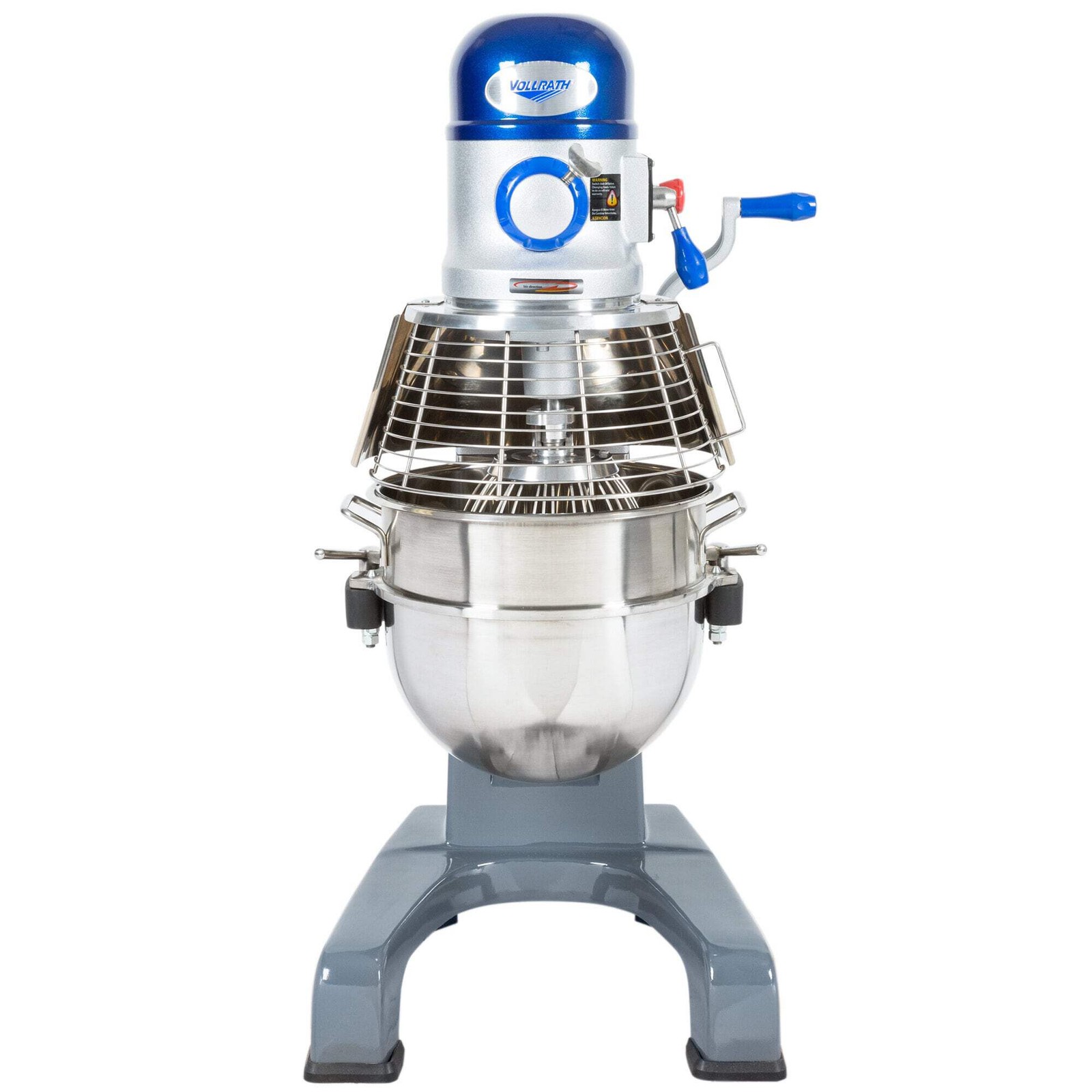 Vollrath 40758 30 Qt. Planetary Floor Mixer with Guard & Standard Accessories –