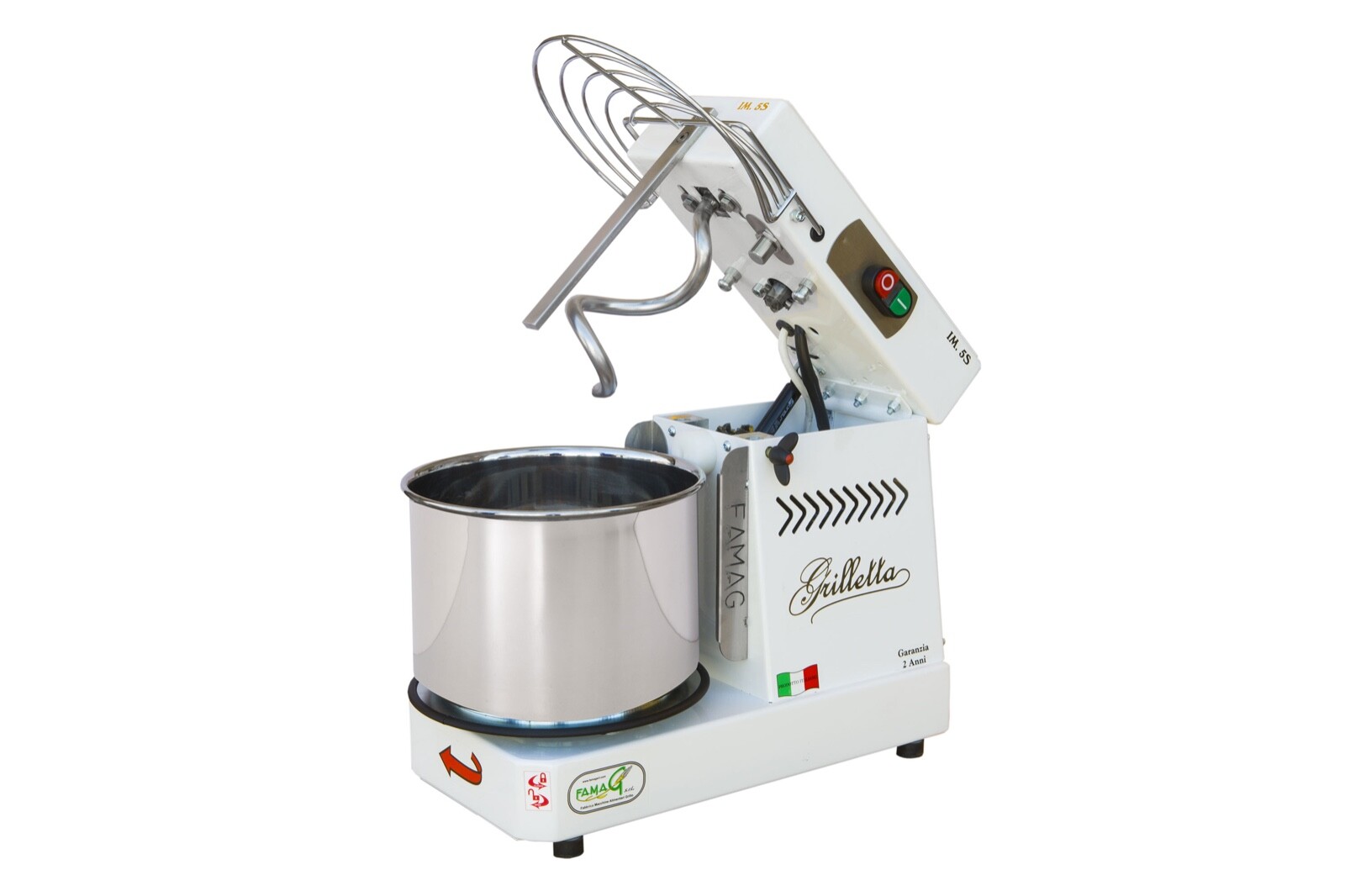 Famag Spiral Mixer IM5S 10V (5KG) Removable Bowl 10 Speed MADE IN ITALY 110V