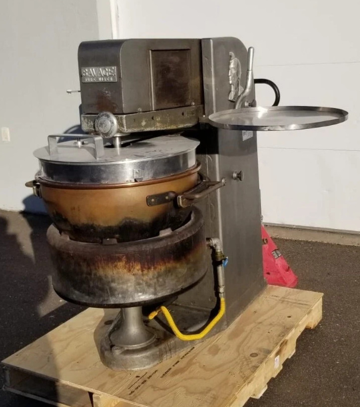 SAVAGE BROS S-48 Fire Mixer Mixing Kettle Confection Fudge Caramel Toffee Gummie