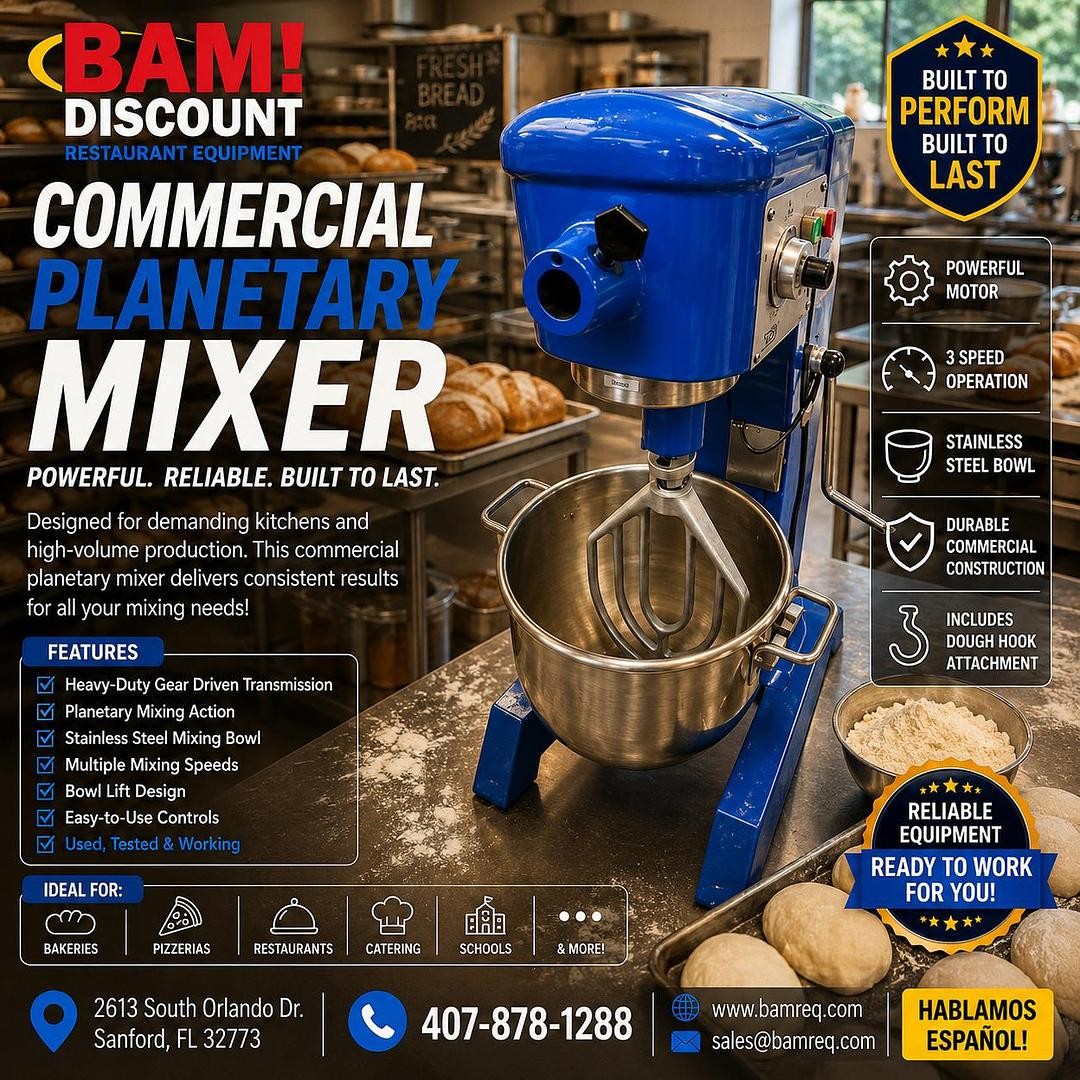 Hobart Commercial Planetary Mixer – Heavy Duty Bakery & Restaurant Mixer