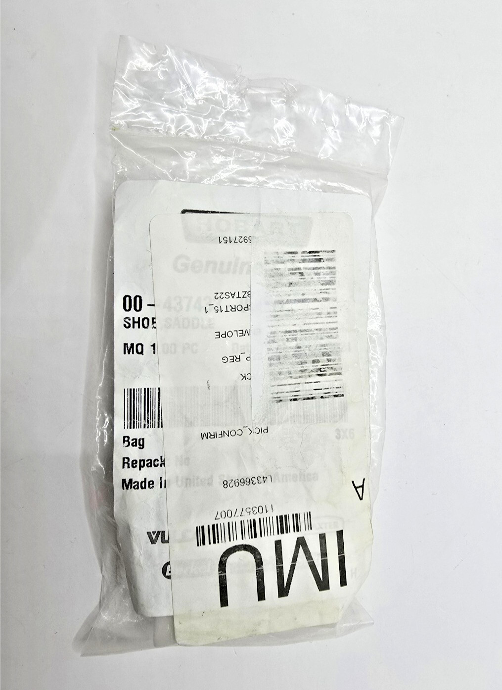 Hobart 00-437433-00001 Genuine OEM Shoe Saddle Mixer Bowl Guard H600 L800