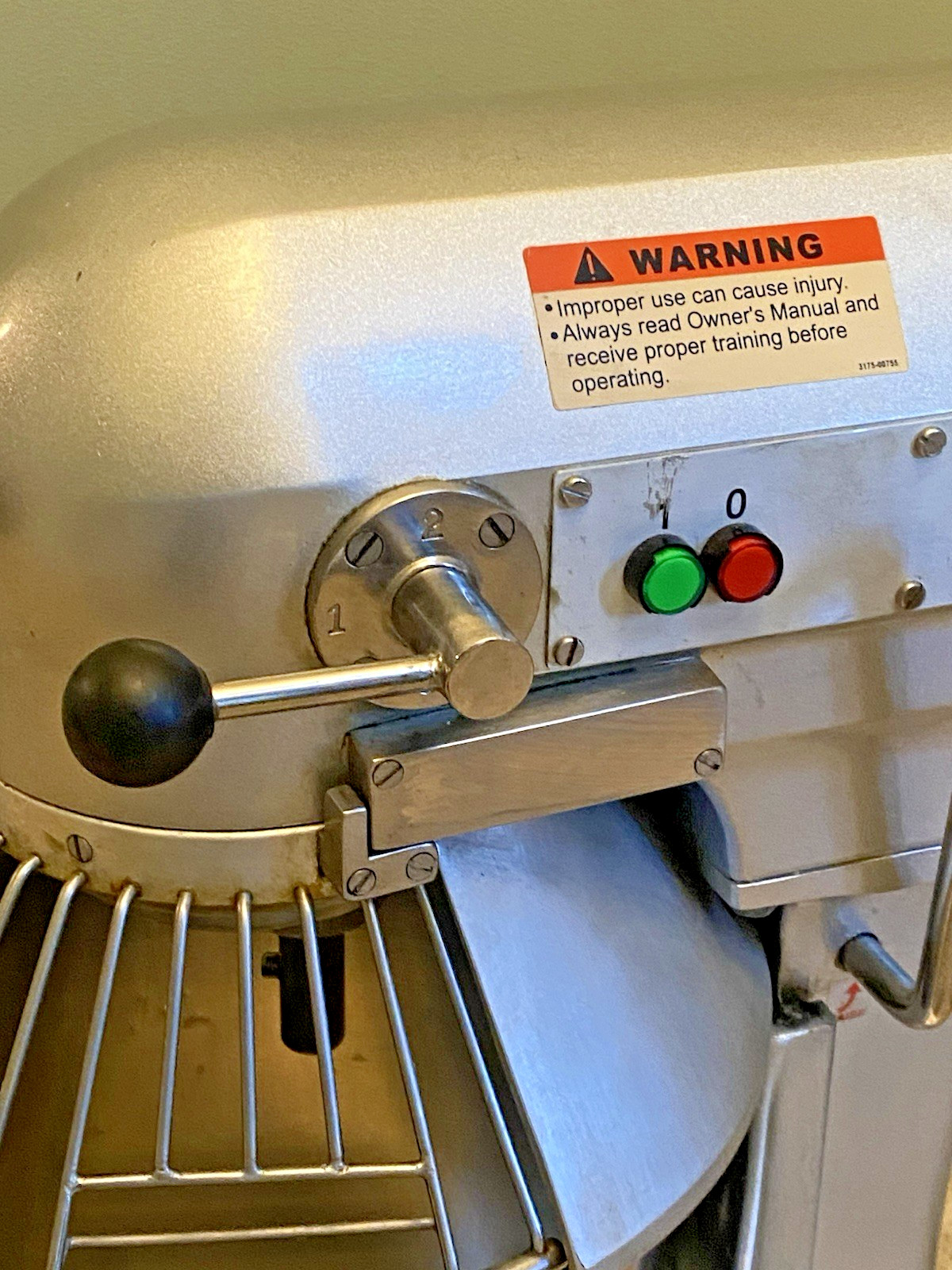 BERKEL 10 QUART COMMERCIAL MIXER PM 10 SAFETY GUARD CAGE SS BOWL WHIP & PADDLE