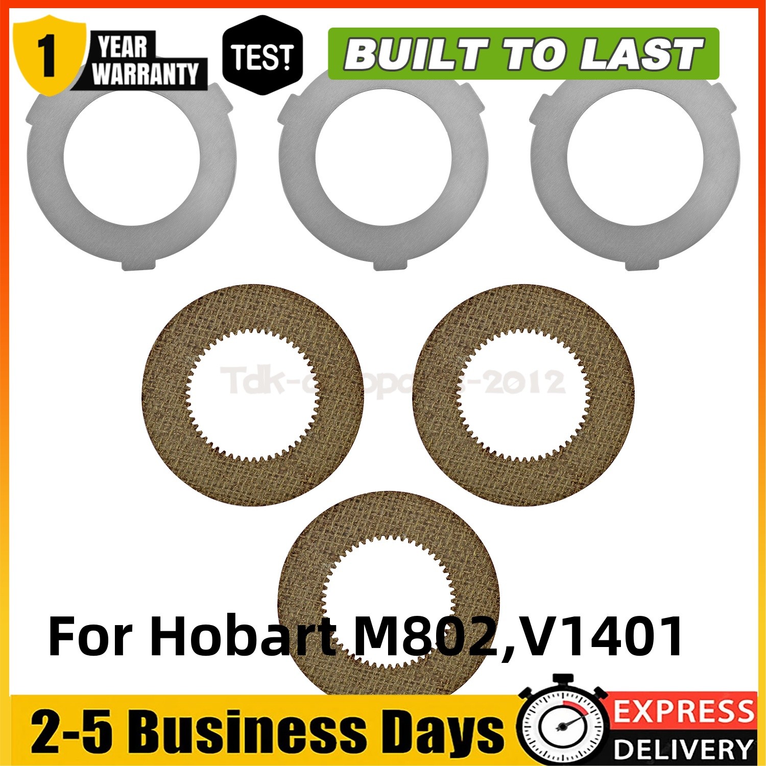 3PCS Inner and 3PCS Outer Clutch Disc 873117 064432 for Hobart Mixer M802 V1401