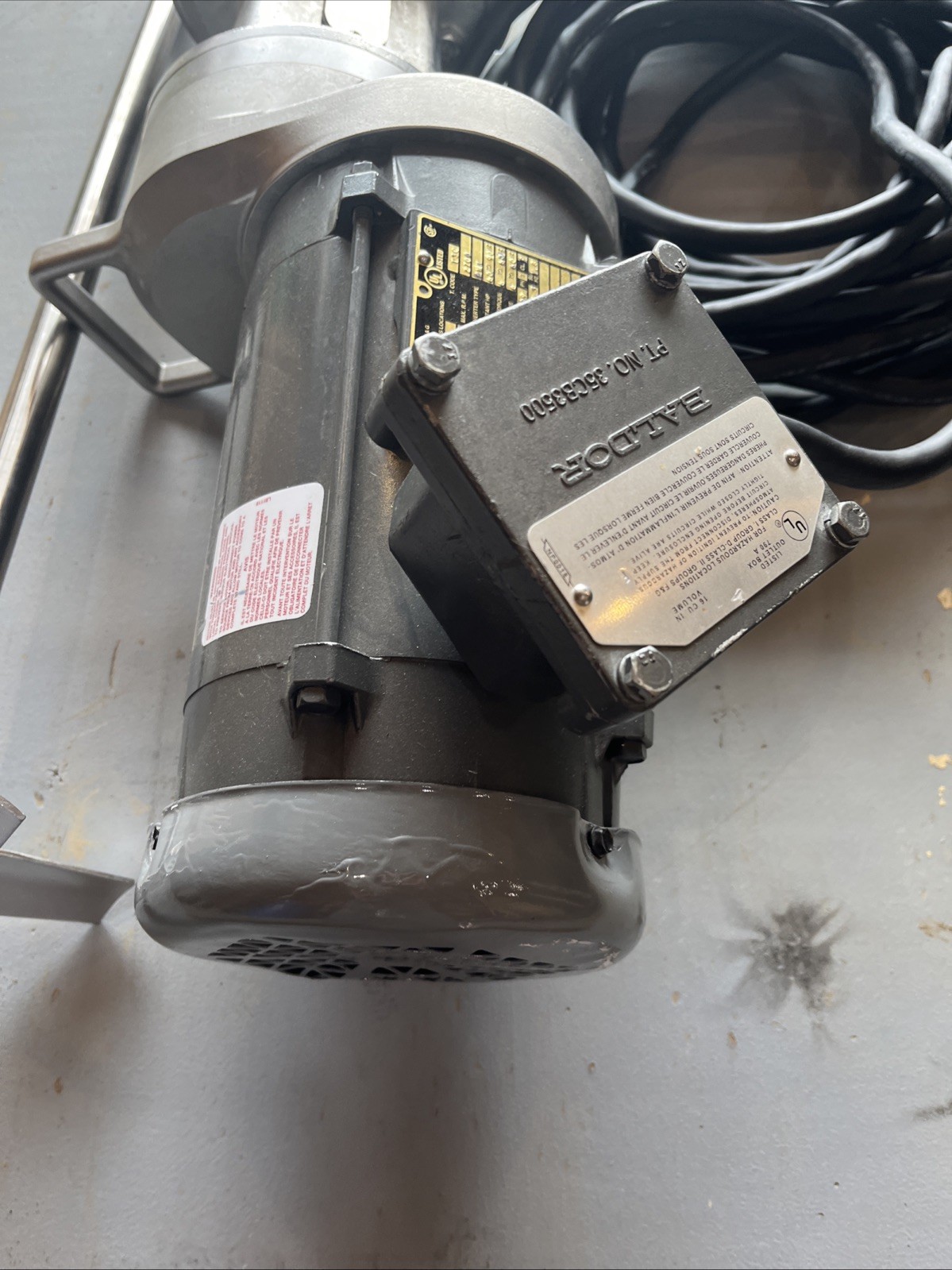 NEW 36″ Sharpe Mixers SSFGM-033VF Stainless Steel Gear Drive Mixer/Motor | USA