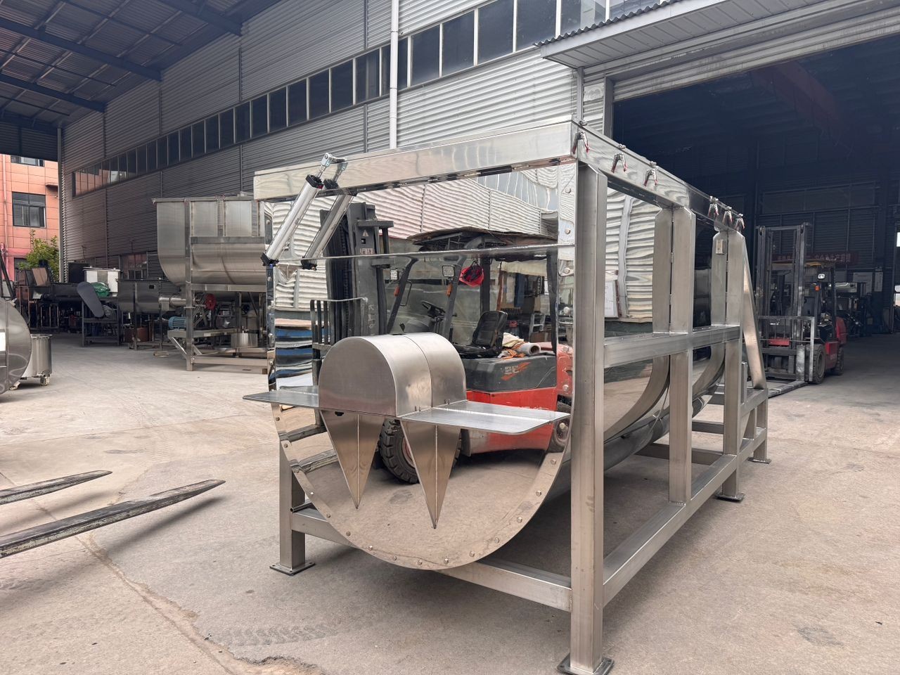 200 Cu Feet 200 Cubic Feet Ribbon Mixer SUS16 Mirror Polished Brand New