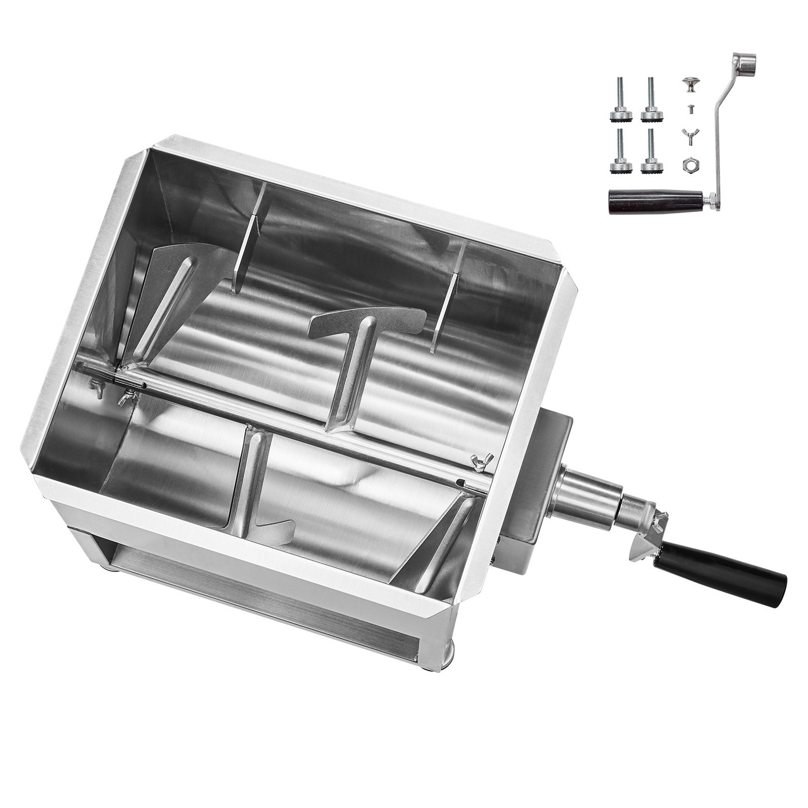 Uimoso Manual Meat Mixer 20L Fixed Tank Mixing Max 30LB for Meat Sausage Mixer
