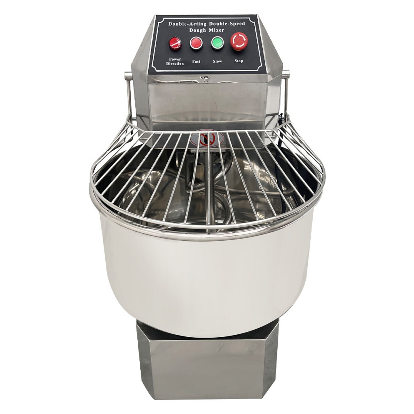 40L Double Speed Spiral Dough Mixer 110V Stainless Steel Flour Mixing Machine